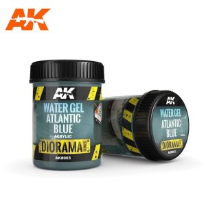 AK INTERACTIVE 8003 - Water Gel Atlantic Blue 250 ml - Diorama Series