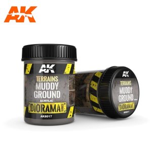 AK INTERACTIVE 8017 - Terrains Muddy Ground 250 ml - Diorama Series