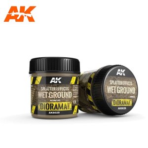 AK INTERACTIVE 8029 - Splatter Effects Wet Ground 100 ml - Diorama Series