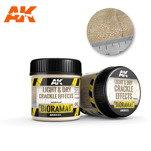 Przejdź do produktu AK INTERACTIVE 8033 - Light & Dry Crackle Effects 100 ml - Diorama Series