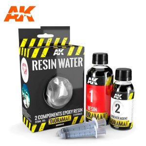 AK INTERACTIVE 8043 - Resin Water 2 Components Epoxy Resin 375 ml - Diorama Series