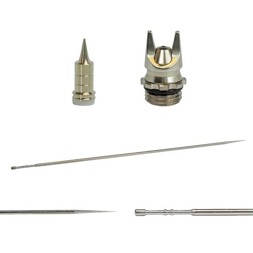 Przejdź do produktu HARDER & STEENBECK 126834 - Zestaw dyszy 0,2 mm z otwartą osłoną igły do aerografów H&S serii Crplus