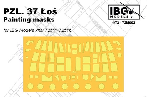 Przejdź do produktu IBG 72M002 - 1:72 PZL 37 Łoś Painting Masks