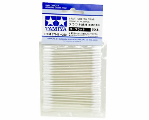 Przejdź do produktu TAMIYA 87141 - Patyczki bawełniane RdF (zaokrąglone, płaskie) 50 szt