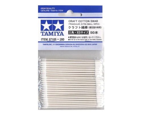 Przejdź do produktu TAMIYA 87105 - Patyczki bawełniane TrXS (Trójkątne, bardzo małe) 50 szt