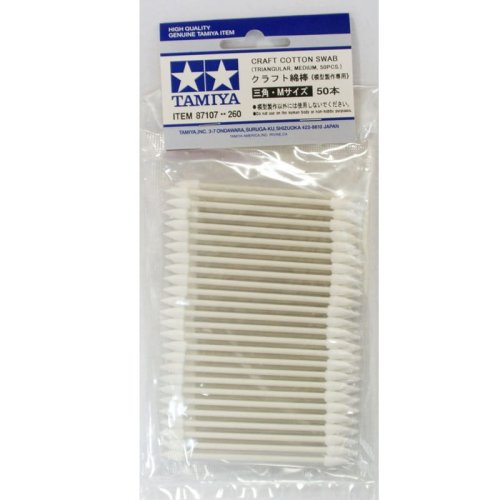 Przejdź do produktu TAMIYA 87107 - Patyczki bawełniane TrM (Trójkątne, średnie) 50 szt
