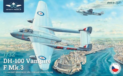 Przejdź do produktu Infinity Models 3203 - 1:32 DH-100 Vampire F Mk.3