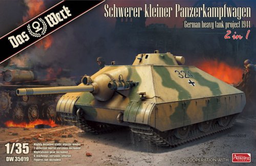Przejdź do produktu Das Werk DW35019 - 1:35 Schwerer kleiner Panzerkampfwagen German heavy tank project 1944