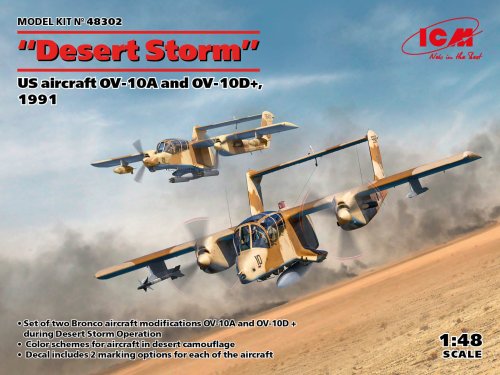 Przejdź do produktu ICM 48302 - 1:48 Desert Storm US aircraft OV-10A and OV-10D+ 1991