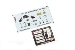 Eduard 3DL48076 - 1:48 F4F-3 late Space 3D Decals + PE