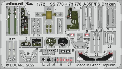 Przejdź do produktu Eduard SS778 - 1:72 J-35F/FS Draken