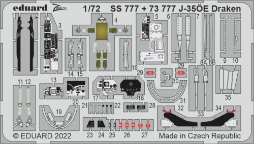 Przejdź do produktu Eduard SS777 - 1:72 J-35ÖE Draken
