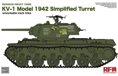 Przejdź do produktu Rye Field Model 5041 - 1:35 KV-1 Model 1942 Simplified Turret Russian Heavy Tank
