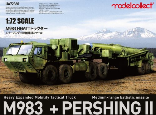 Przejdź do produktu Modelcollect UA72360 - 1:72 USA M983 Heavy Expanded Mobility Tactical Truck + Pershing II Medium Range  Ballistic Missile