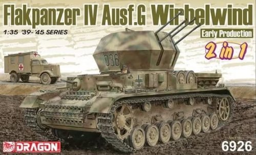 Przejdź do produktu Dragon 6926 - 1:35 Flakpanzer IV Ausf.G Wirbelwind Early Production with Zimmerit