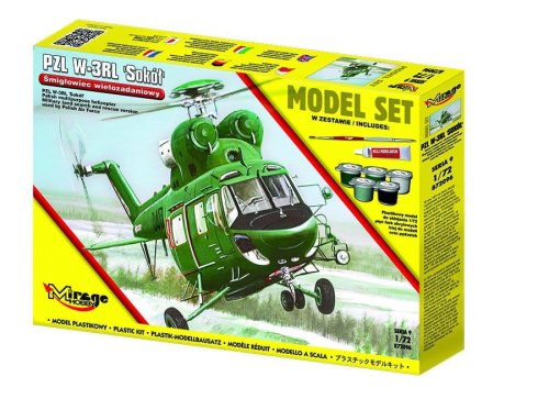 Przejdź do produktu Mirage 872096 - 1:72 Śmigłowiec PZL W-3RL Sokół model z farbami