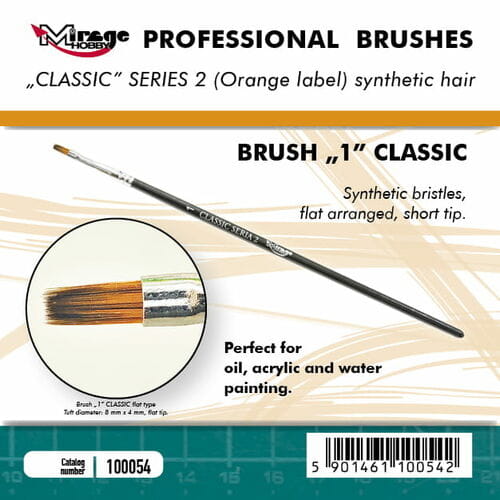 Przejdź do produktu Mirage 100054 - Pędzel płaski Classic Seria 2 rozmiar 1