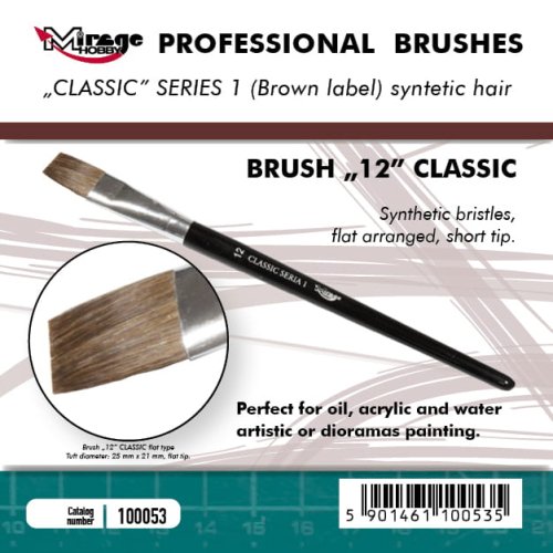 Przejdź do produktu Mirage 100053 - Pędzel płaski Classic Seria 1 rozmiar 12