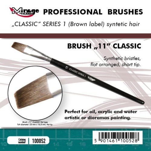Przejdź do produktu Mirage 100052 - Pędzel płaski Classic Seria 1 rozmiar 11