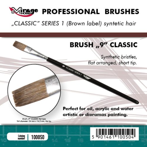 Przejdź do produktu Mirage 100050 - Pędzel płaski Classic Seria 1 rozmiar 9