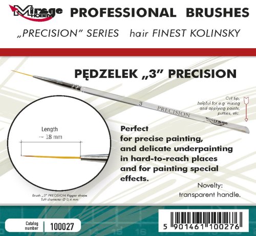 Przejdź do produktu Mirage 100027 - Pędzel Precision Kolinsky 3