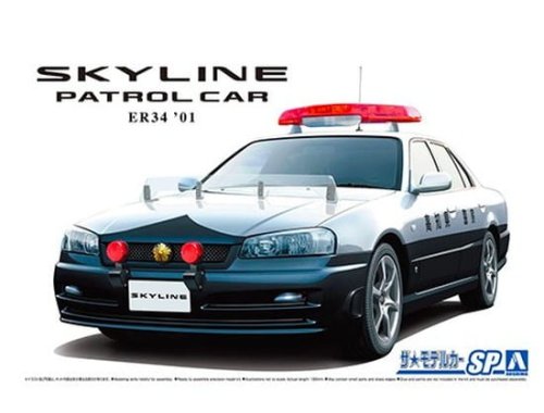 Przejdź do produktu Aoshima 06125 - 1:24 Nissan ER34 Skyline Patrol Car '01