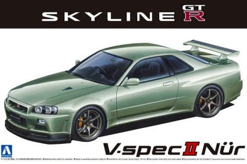 Przejdź do produktu Aoshima 06275 - 1:24 Nissan BNR34 Skyline GT-R V-Spec II Nur. '02