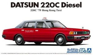 Aoshima 06224 - 1:24 SP01 Datsun 220C  Diesel '79 Hong Kong Taxi