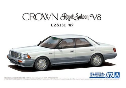 Przejdź do produktu Aoshima 06171 - 1:24 Toyota UZS131 Crown RoyalSaloon V8 G '89