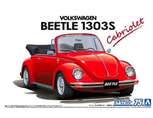 Przejdź do produktu Aoshima 06154 - 1:24 Volkswagen 15ADK Beetle 1303S Cabriolet '75