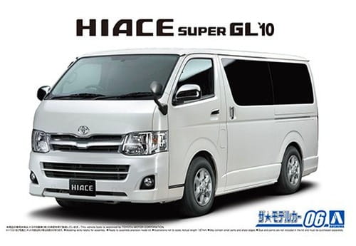 Przejdź do produktu Aoshima 06138 - 1:24 Toyota TRH200V Hiace Super GL'10