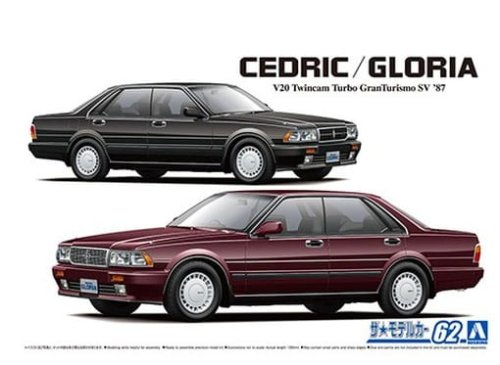 Przejdź do produktu Aoshima 06110 - 1:24 Nissan Y31 Cedric/Gloria V20 Twincam Turbo GranTurismo SV '87