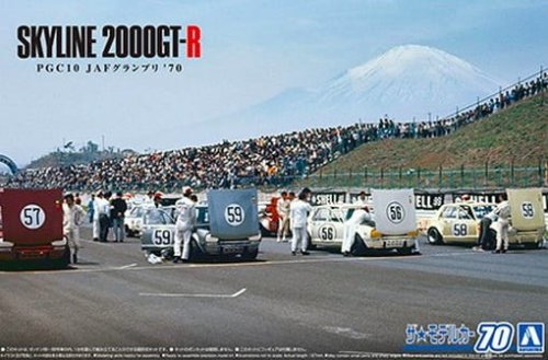 Przejdź do produktu Aoshima 06105 - 1:24 Nissan PGC10 Skyline 2000GT-R JAF Grand Prix '70