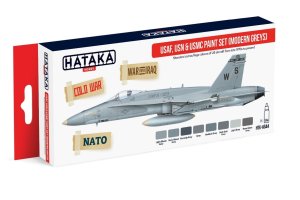 HATAKA AS44 - Zestaw farb USAF, USN & USMC modern greys