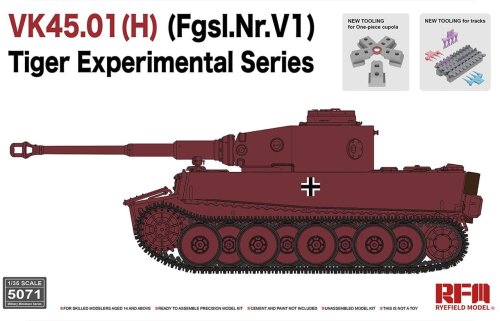 Przejdź do produktu Rye Field Model 5071 - 1:35 VK45.01(H) (Fgsl.Nr.V1) Tiger Experimental Series