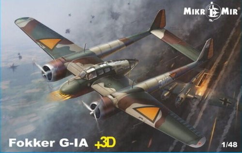 Przejdź do produktu Mikromir 48016+ - 1:48 Fokker G-IA + 3D details