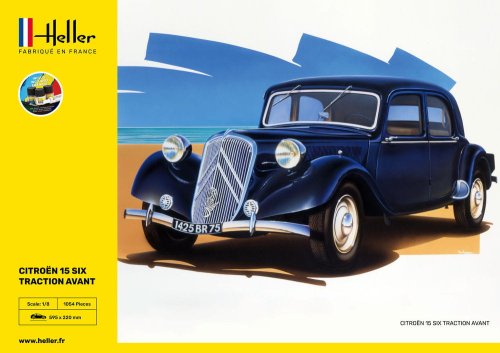 Przejdź do produktu Heller 56799 - 1:8 Citroen 15 SIX Traction Avant - Starter Kit