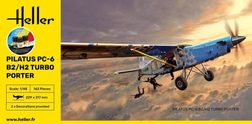 Przejdź do produktu Heller 35410 - 1:48 Pilatus PC-6 B2/H2 Turbo Porter - Starter Kit