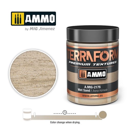 Przejdź do produktu Ammo Mig 2176 - Wet Sand - Terraform Premium Textures 100 ml