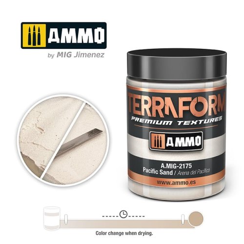 Przejdź do produktu Ammo Mig 2175 - Pacific Sand - Terraform Premium Textures 100 ml