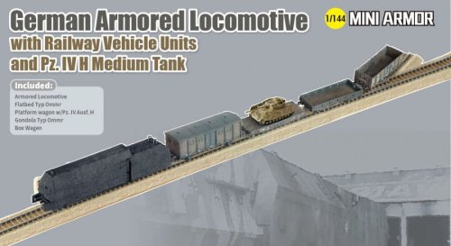 Przejdź do produktu Dragon 14152 - 1:144 German Armored Locomotive with Railway Vehicle Units and Pz.IV H Medium Tank