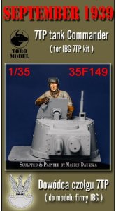 Toro Model 35F149 - 1:35 Wrzesień 1939 - Dowódca czołgu 7TP do modelu firmy IBG