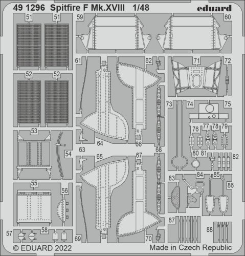 Przejdź do produktu Eduard 491296 - 1:48 Spitfire F Mk.XVIII