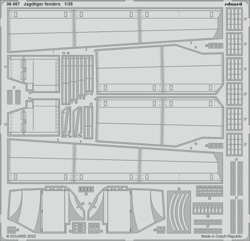 Przejdź do produktu Eduard 36487 - 1:35 Jagdtiger fenders