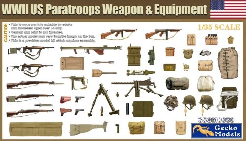 Przejdź do produktu Gecko Models 35GM0050 - 1:35 WWII US Paratroopers Weapon & Equipment