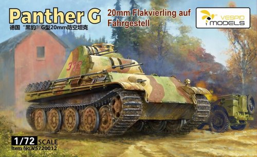 Przejdź do produktu Vespid Models VS720012 - 1:72 20mm Flakvierling auf Panther G Fahrgestell