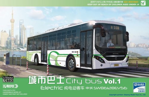 Przejdź do produktu Sabre 72A03 - 1:72 Electric Citybus Shenwo SWB6128EV56