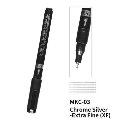 Przejdź do produktu DSPIAE MKC-03 - Marker do malowania Chrome Silver Super Fine