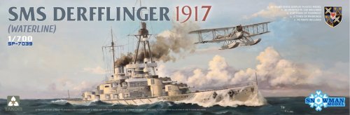 Przejdź do produktu Takom SP7039 - 1:700 SMS Derfflinger 1917 Waterline w/3D printed FF-33E