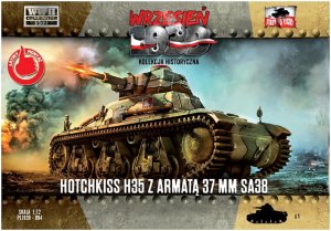 First to Fight 094 - Wrzesień 1939 - 1:72 Hotchkiss H35 z armatą 37mm SA38 - Gazetka w zestawie z modelem